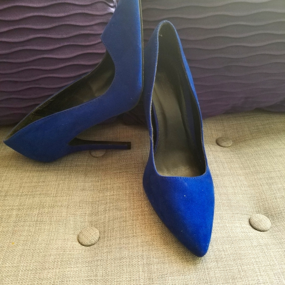 Blue suede shoes